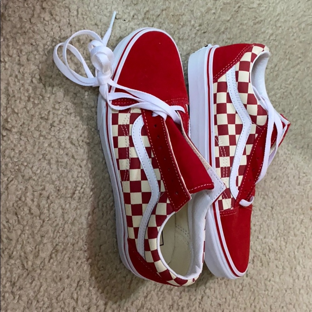 Primary Checkerboard Old Skool Vans - Picture 4 of 4